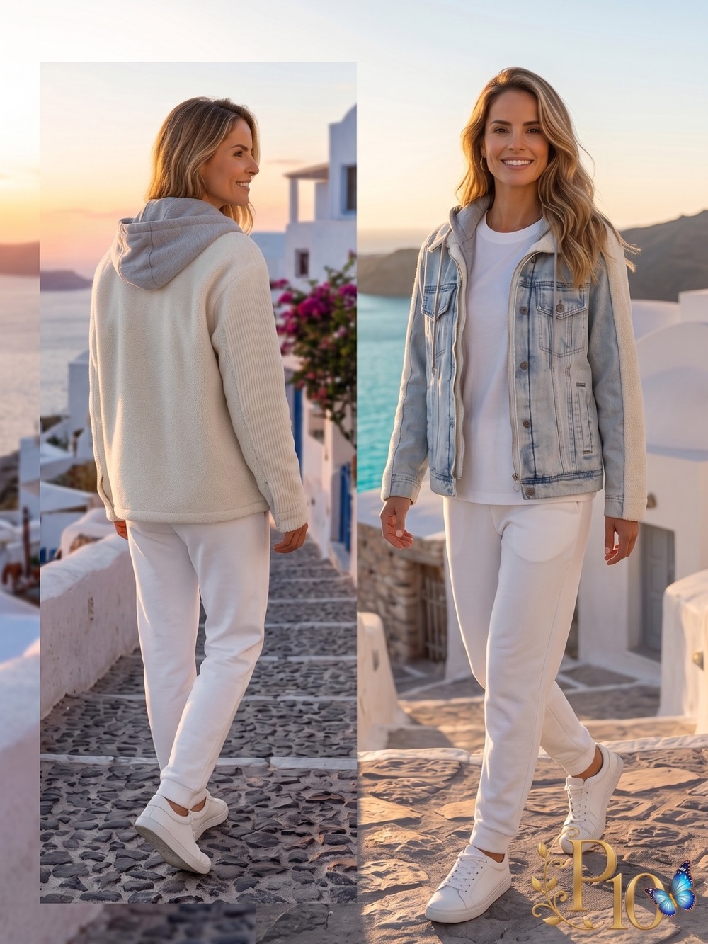 Soft Sherpa Denim Hooded Relaxed Fit Jacket Women’s Medium NWT